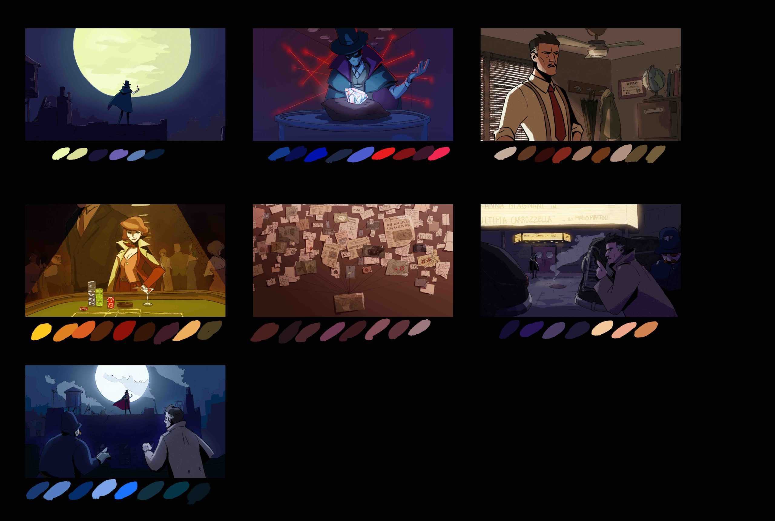 Color script 2ème Année Artisan de l'Image Animée - Animation traditionnelle - École Georges Méliès